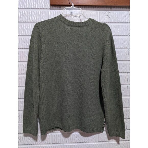 Croft & Barrow Women's Green Snowman Long-Sleeve Front-Zip Cardigan Sweater Size - Picture 4 of 7